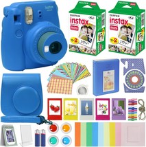 Fujifilm Instax Mini 9 - Instant Camera Cobalt Blue With, Selfie Lens + More - £123.25 GBP