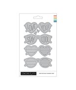 Concord &amp; 9th 16 Metal Die-Cut for Cardmaking on 8.5&quot;x5.25&quot; Backer of Su... - $19.99