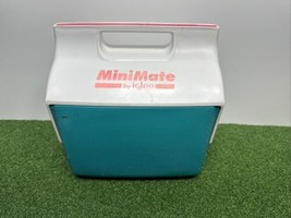 Vintage 1990’s Mini Mate Cooler By Igloo Made In USA Retro Hot Pink Neon Teal - £11.47 GBP