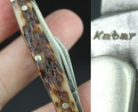 vintage pocket knife KABAR ka-bar three blade PERFECTLY AGED 1970&#39;s - £31.49 GBP