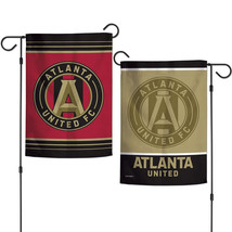 Atlanta United Flag 12x18 Garden Style 2 Sided - $810.65 MXN