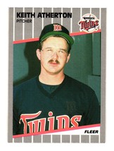 1989 Fleer #103 Keith Atherton Minnesota Twins - £1.49 GBP