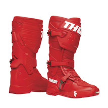 New THOR MX Racing Mens Adult Red Radial MX SX Riding Boots Motocross Ra... - $249.95