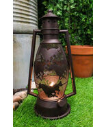 Old Fashioned Rustic Western Horses Electric Metal Lantern Lamp Or Shado... - $901.69 MXN