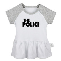 The Police Rock Band Newborn Baby Girls Dress Toddler Infant 100% Cotton Clothes - £10.23 GBP