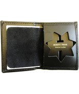HERO&#39;S PRIDE BI-FOLD RECESSED 2-3/4 Inch 7-Point Star Wallet #9100/Die C... - $29.95