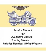2014 Harley Davidson Ultra Limited Touring Models Service Manual  - $28.95