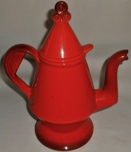 Metlox Poppytrail Red Rooster Pattern Five Cup Coffee Pot w/LID California - £31.37 GBP