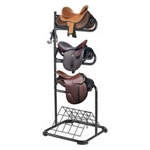 VEVOR Freestanding Saddle Stand, 30 x 30 x 68.5 in, 3 Tiers Saddle Rack - $95.99