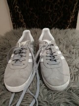 Grey Adidas Gazelles Ladies Size 4 - £21.14 GBP