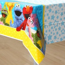 Sesame Street Plastic Table Cover Birthday Party Supplies 1 Per Package New - £4.75 GBP