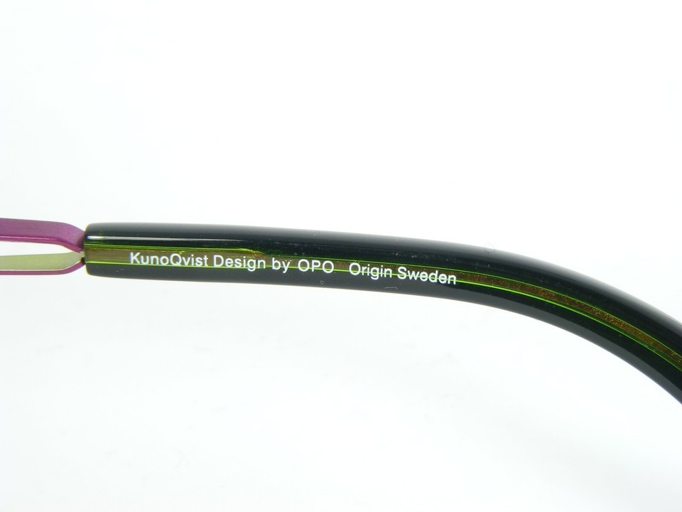 KunoQvist OPO Sweden RATATUSK P86 PINK /BLACK /GREEN EYEGLASSES 56-15-140mm Item image 12