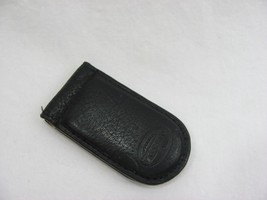 Authentic Fossil Genuine Leather Black Magnetic Money Clip - $13.33 CAD