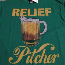 Mad Engine Men&#39;s Shirt &quot;Relief Pitcher&quot; Green T-Shirt Size Medium New! - £11.68 GBP