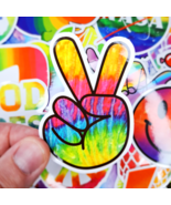50 PCS Pride Month Sticker Pack, Rainbow LGBTQ Pride Gay and Lesbian Sti... - £10.61 GBP