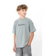Boys’ Teen T-Shirt – Soft Cotton-Lycra Blend, Stylish Shoulder Embroider... - $27.25 CAD+