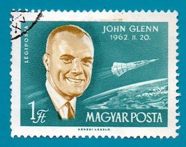 Used Hungary Postage Stamp (Scott C223) 1962 John Glenn 1 ft - $1.99