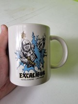 Excalibur Casino Hotel Las Vegas Coffee Mug Tea Cup Knight Mace Flail Sw... - £18.54 GBP