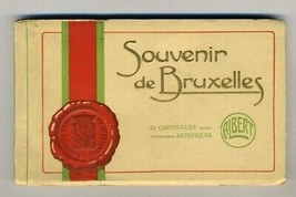 Souvenir de Bruxelles 20 Postcards in Booklet by Albert 1920&#39;s - £13.31 GBP