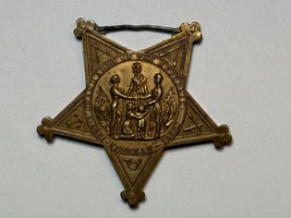 GRAND ARMY OF THE REPUBLIC, TYPE IV, STAR PENDANT, NUMBERED, CIVIL WAR V... - $35.00