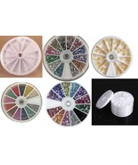 Nail Parts Art Rhinestone Crystal gems  Bead Diamond Painting  Wheel  Em... - £4.32 GBP
