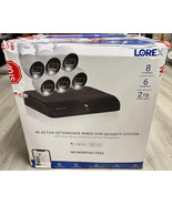 LOREX 4K UHD TD8712R8D6-E Security Surveillance 6 Camera 2TB 8-Channel - $237.50
