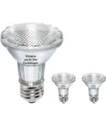 2pcs Vinaco Par20 Light Bulbs, 2PCS Par20 Flood 39W 120V 480 Lumens - $11.99