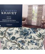 (2) Curated Kravet Jacobean Floral Garden Rod Pocket Window Panel 96” New~ - €85,92 EUR