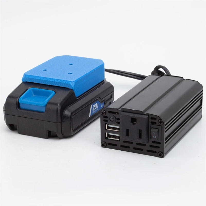 200W Portable Power Supply Inverter Compatible with HART 20V Li Battery Reliable - £105.98 GBP