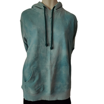 Goodfellow Pullover Hoodie Women&#39;s Size Large Green Tie-Dye Drawstring - £12.79 GBP