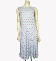 New Lularoe Dress Polka Dot Nikki Mint Teal Blue n Pink Polka Dot Size X... - $17.82
