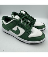 Nike Dunk Low Satin Green White Michigan State Women&#39;s Shoes Size 9 DX59... - $1,656.24 MXN