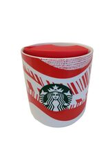 Starbucks Winter Holiday 2021 Red White Candy Cane 8oz Christmas Ceramic... - $11.48