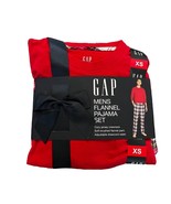 Gap Mens Size X-S Flannel Pajama Set Red Crewneck Shirt Drawstring Plaid... - $27.07 CAD