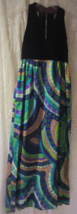 Vintage Purple Halter maxi dress Psychedelic - $80.75