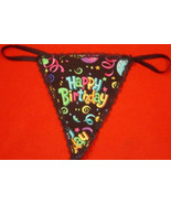 New Womens HAPPY BIRTHDAY Present Gstring Thong Lingerie Panties Underwear - £14.88 GBP