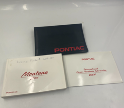 2004 Pontiac Montana Owners Manual Handbook Set with Case OEM I04B13064 - £28.30 GBP