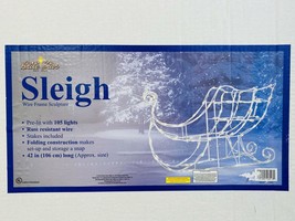 Brite Star Manufacturing 46-248-55 3D Light Wire Sleigh~~Christmas Yard Decor - £31.64 GBP