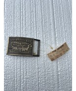 Vintage Levi Strauss And Co Original Riveted Brass Belt Buckle. Quality - $466.48 MXN