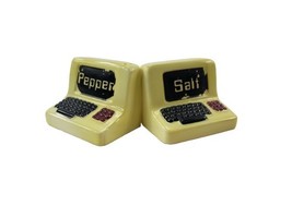 1983 Sarsaparilla Typewriter Computer Salt &amp; Pepper Shakers Japan - $907.37 MXN