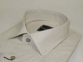 Men's Shirt Hankie By CASILA Turkey Cotton Blend 502100-01 Brown Dots image 5