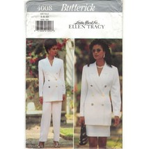 Butterick 4008 Ellen Tracy Double Breasted Suit Pants, Skirt Pattern 6 8 10 UC - £11.52 GBP