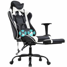 PC Gaming Chair Racing Office Chair Ergonomic Desk Chair Massage PU Leat... - $257.99