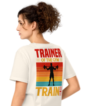 Unisex Organic Mid-Light T-Shirt - Gym Back Print Vintage White - $49.99