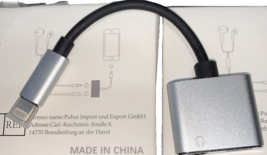 AUX Audio + Charger For iPhone 7 8 X XS 11 12  2 Headphone Adapte - $7.80