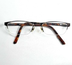 Ray Ban Polished Brown Metal Half-Rim Tortoise Eyeglass Frames RB6066 2511 50-17 - £26.44 GBP