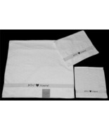 3 Betsey Johnson White Puffy Hearts Bath/Hand/Wash Cloth Towels Set NWT ... - $58.76 CAD