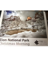 Zion Mountain  Puzzle  Christmas Morning 750 Pieces Poster Included  NEW... - £20.25 GBP