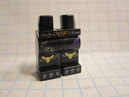 Lego part #970c00pb0230: Black Hips &amp; Legs w/ Belt, Raven Knee Pads &amp; Ta... - $1.00