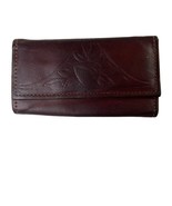 Vintage Rolfs Tri Fold Key Caddy Key Holder Leather Cow Hide Brown Case u - $22.99